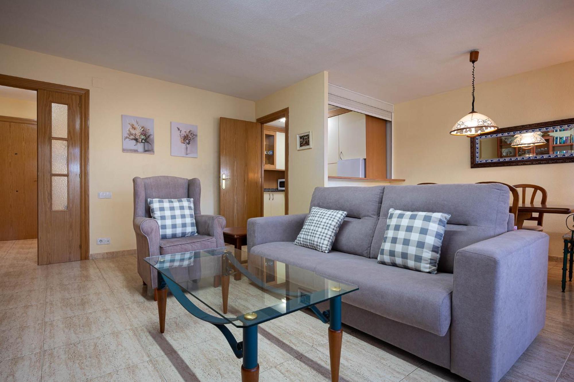 Appartement At044 Cerca De La Playa, Con Piscina Y Airco à Torredembarra Extérieur photo